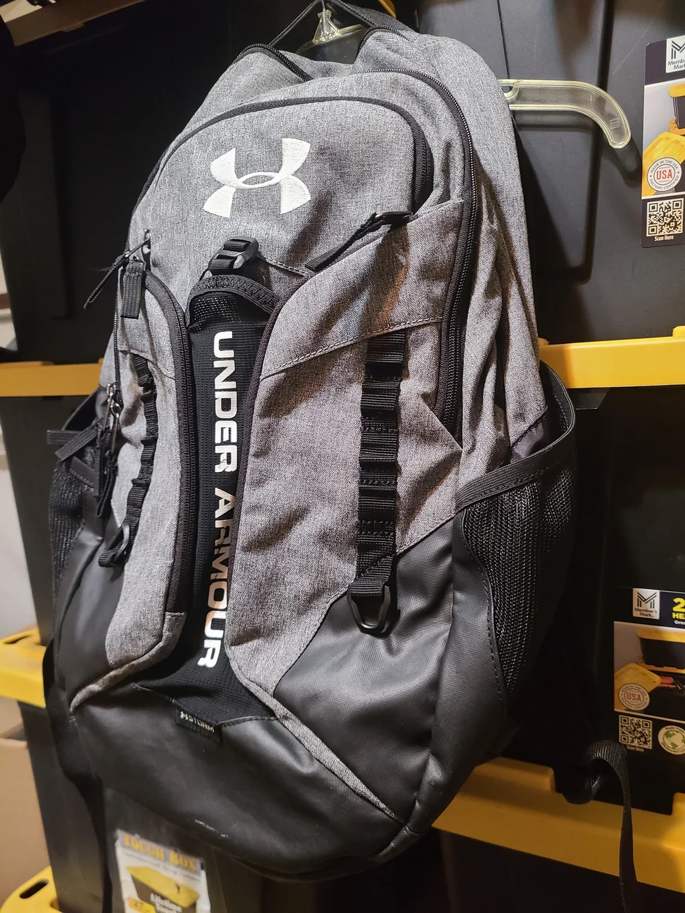 Under Armour Storm Contender Men's Gray and Black Backpack